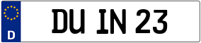 Trailer License Plate